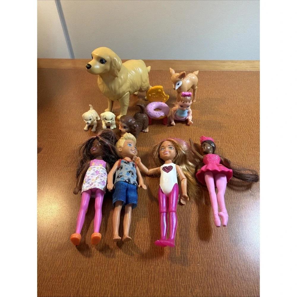 Barbie Mattel Dog, Puppies, Chelsea & 5